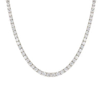 Classic Round Lab-Grown Diamond Tennis Necklace