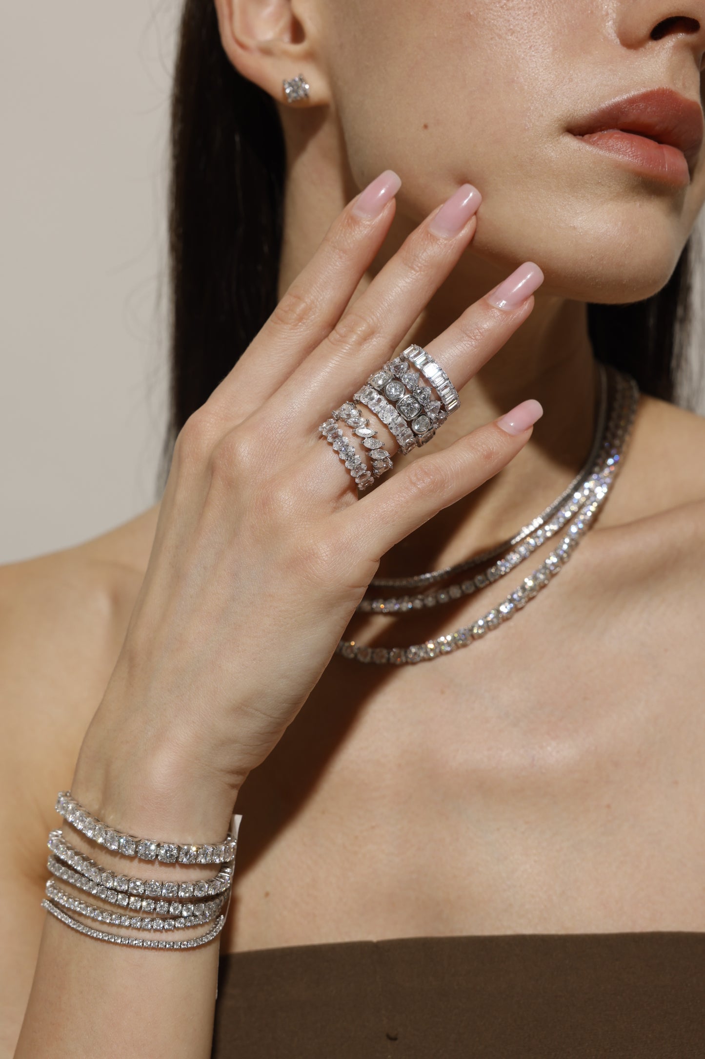 "Quiet Radiance” Moissanite Ring