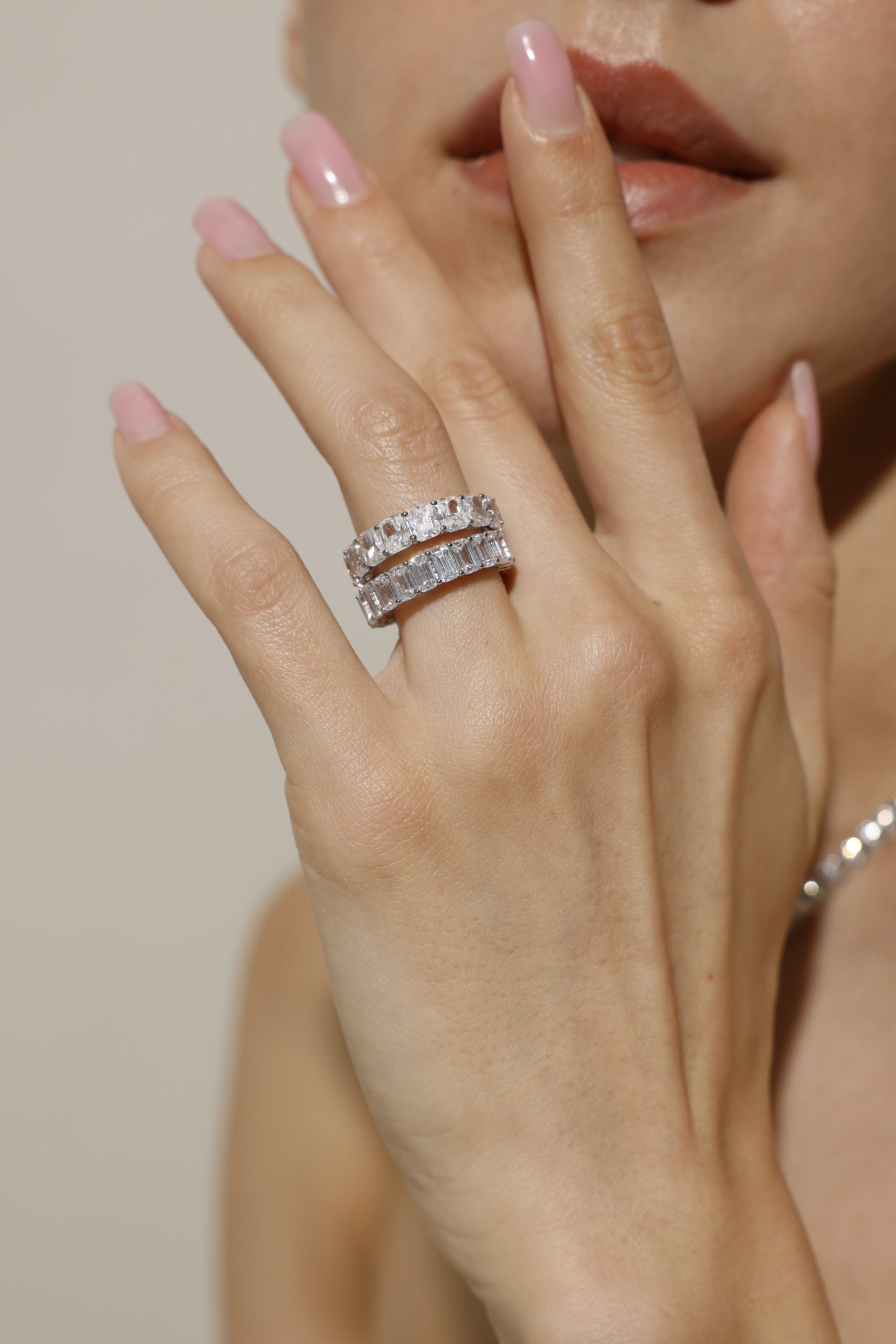 "Quiet Radiance” Moissanite Ring