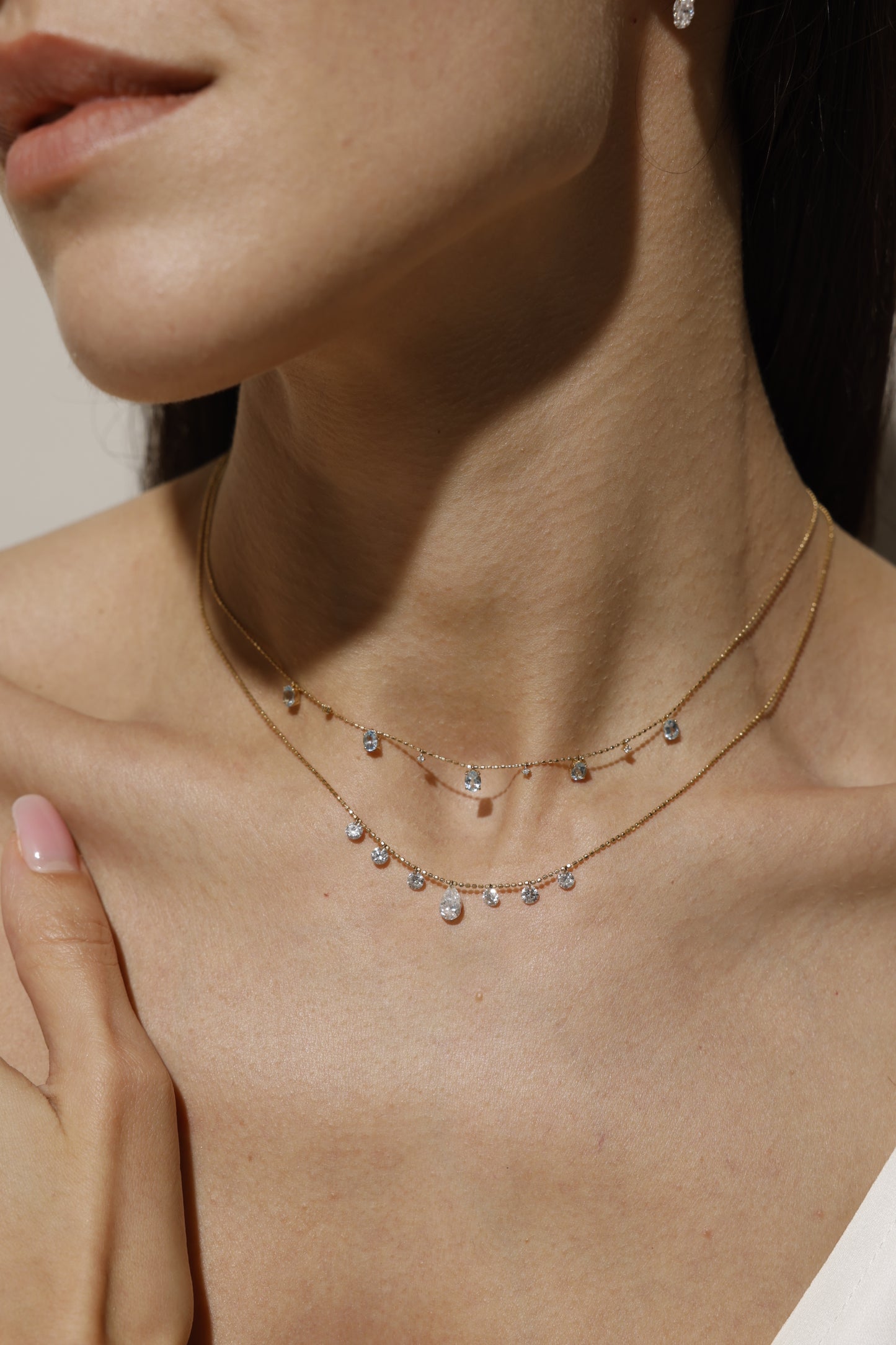 Soulshine Ocean Light Necklace · Aquamarine & Lab-Grown Diamonds