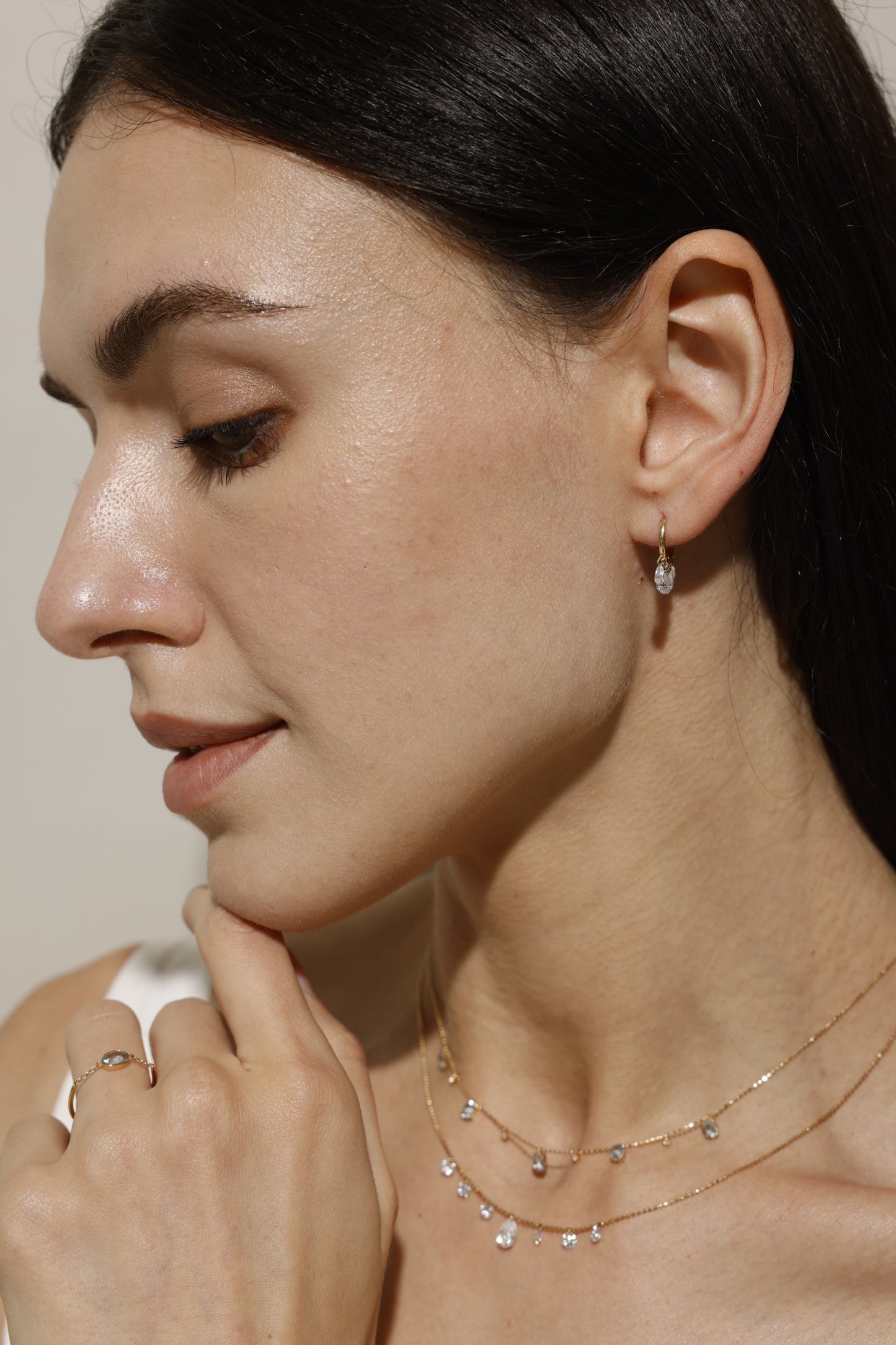 Soulshine Ocean Light Necklace · Aquamarine & Lab-Grown Diamonds