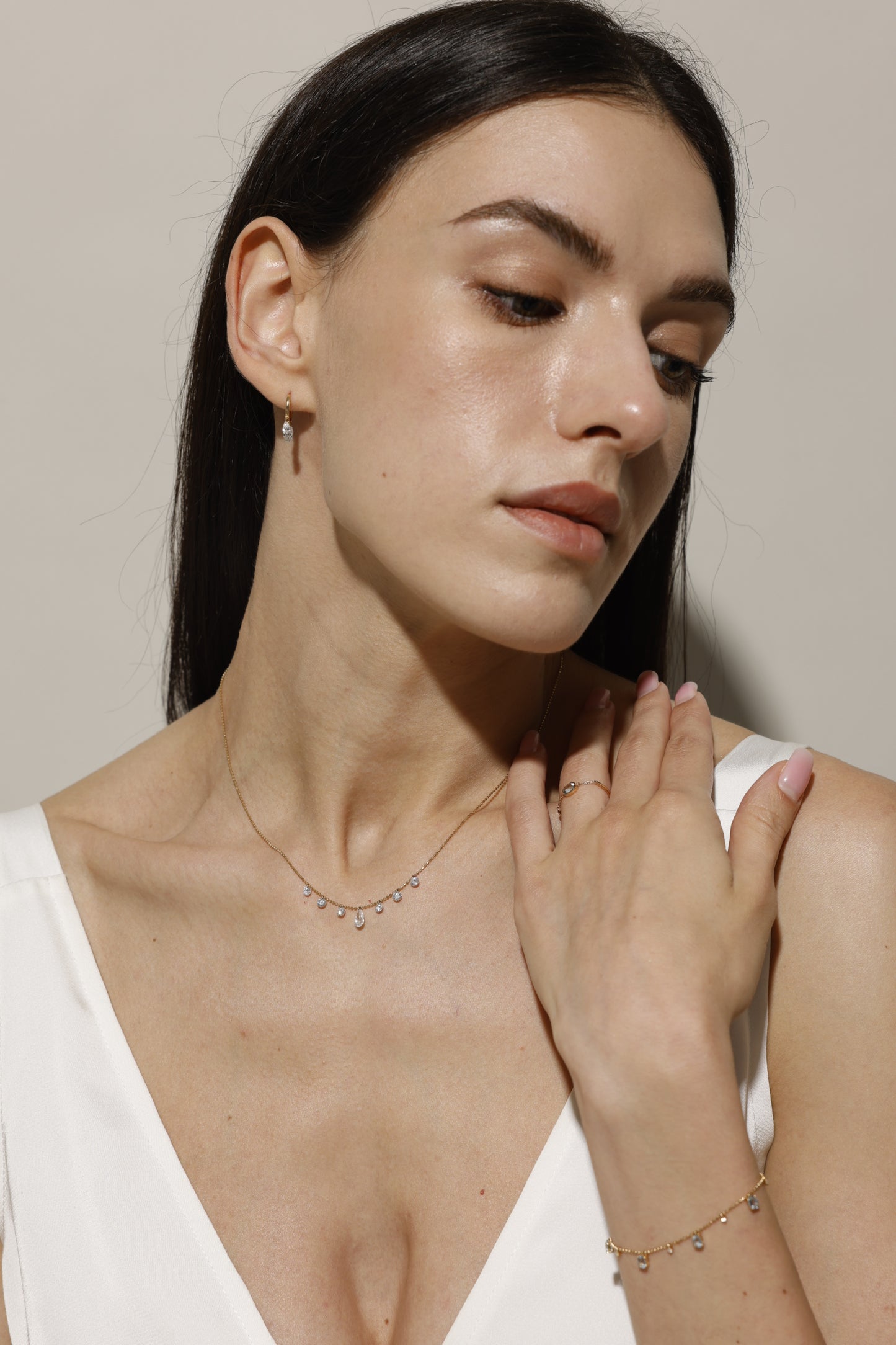 Soulshine Ocean Light Necklace · Aquamarine & Lab-Grown Diamonds
