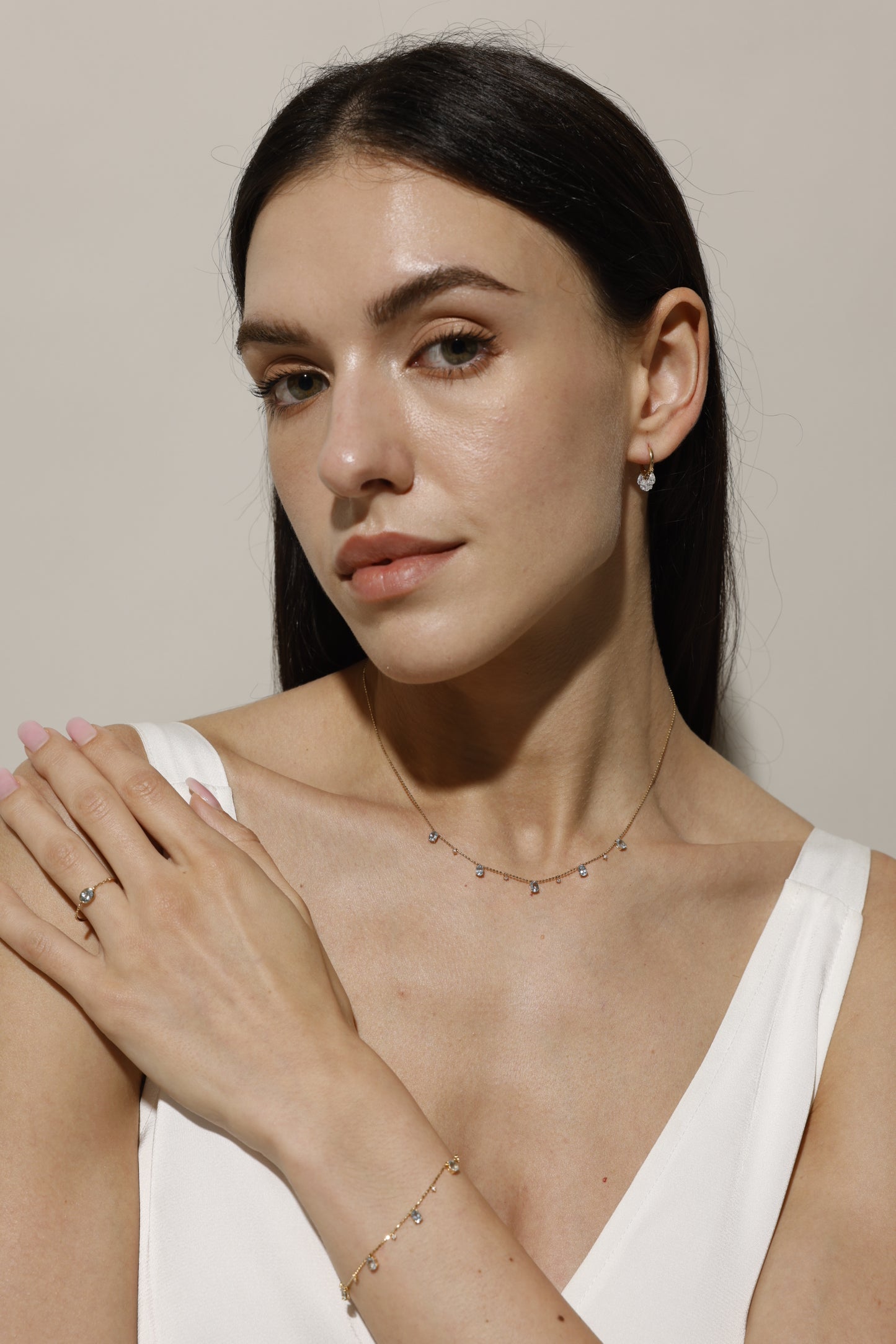 Soulshine Ocean Light Necklace · Aquamarine & Lab-Grown Diamonds