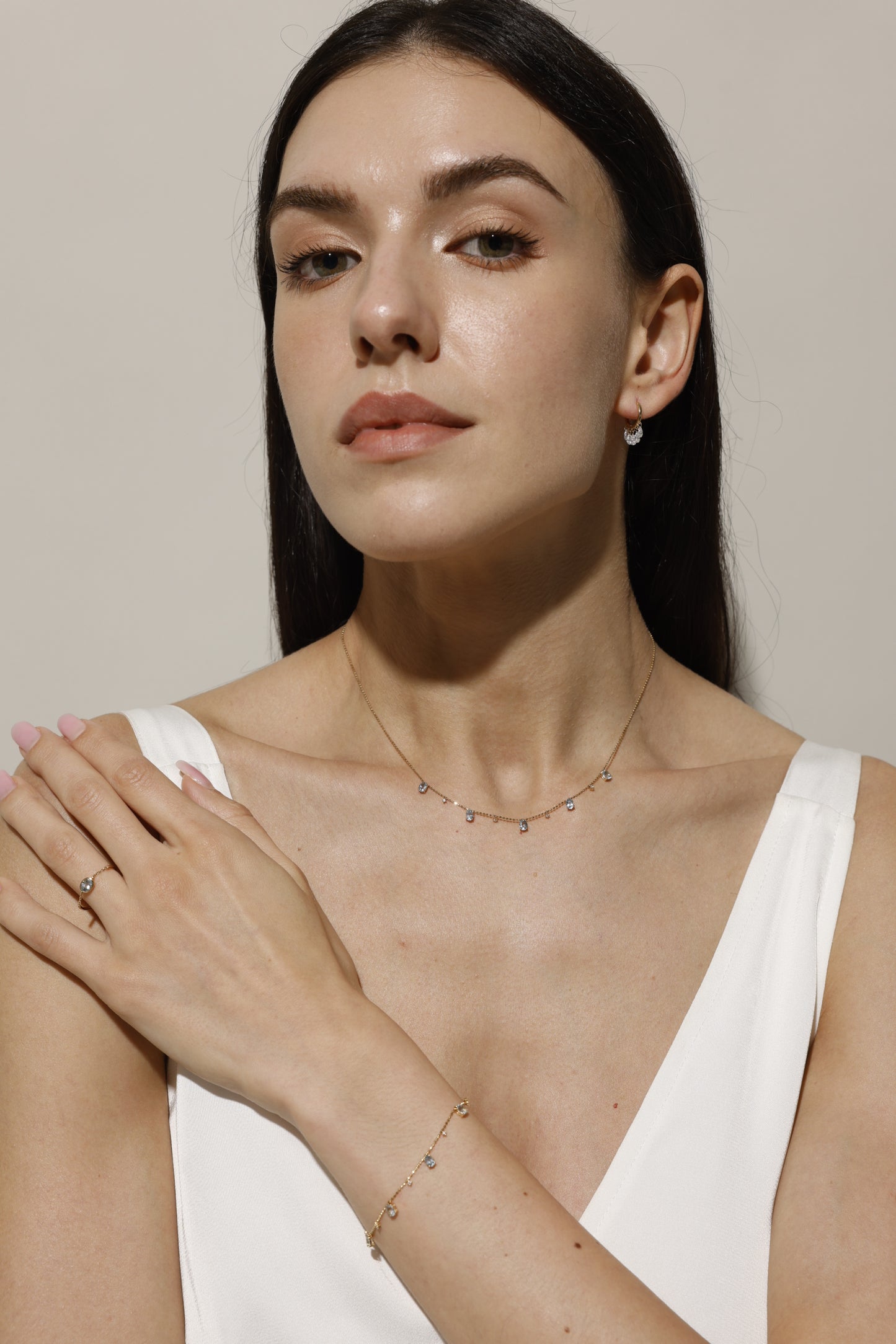 Soulshine Ocean Light Necklace · Aquamarine & Lab-Grown Diamonds
