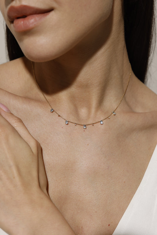 Soulshine Ocean Light Necklace · Aquamarine & Lab-Grown Diamonds