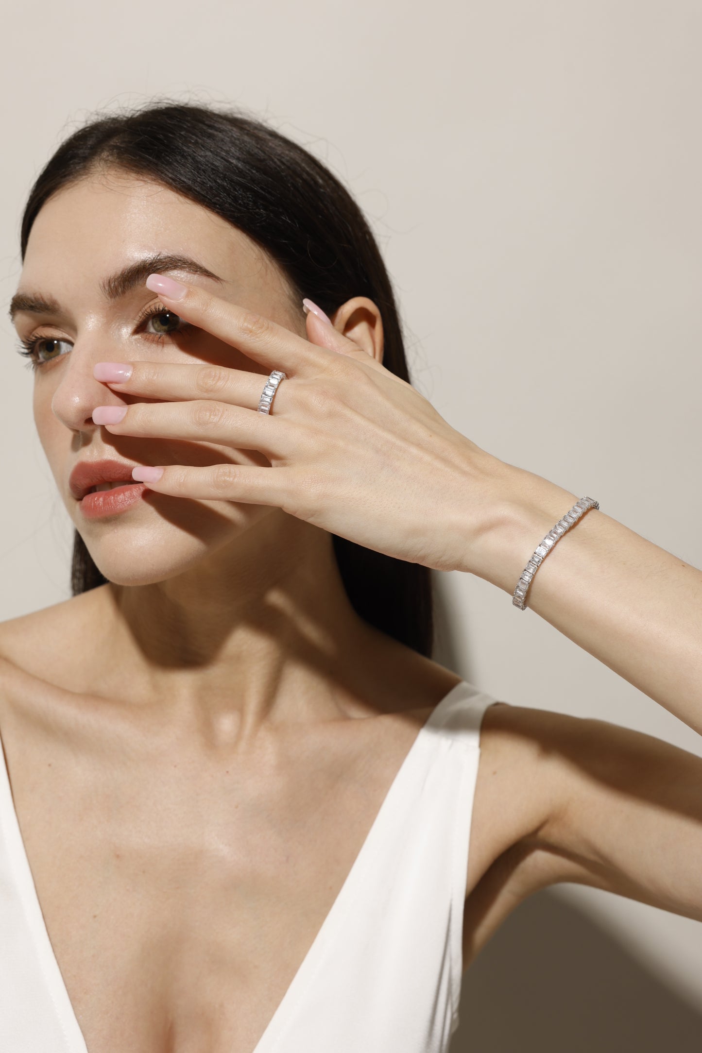 "Quiet Radiance” Moissanite Ring