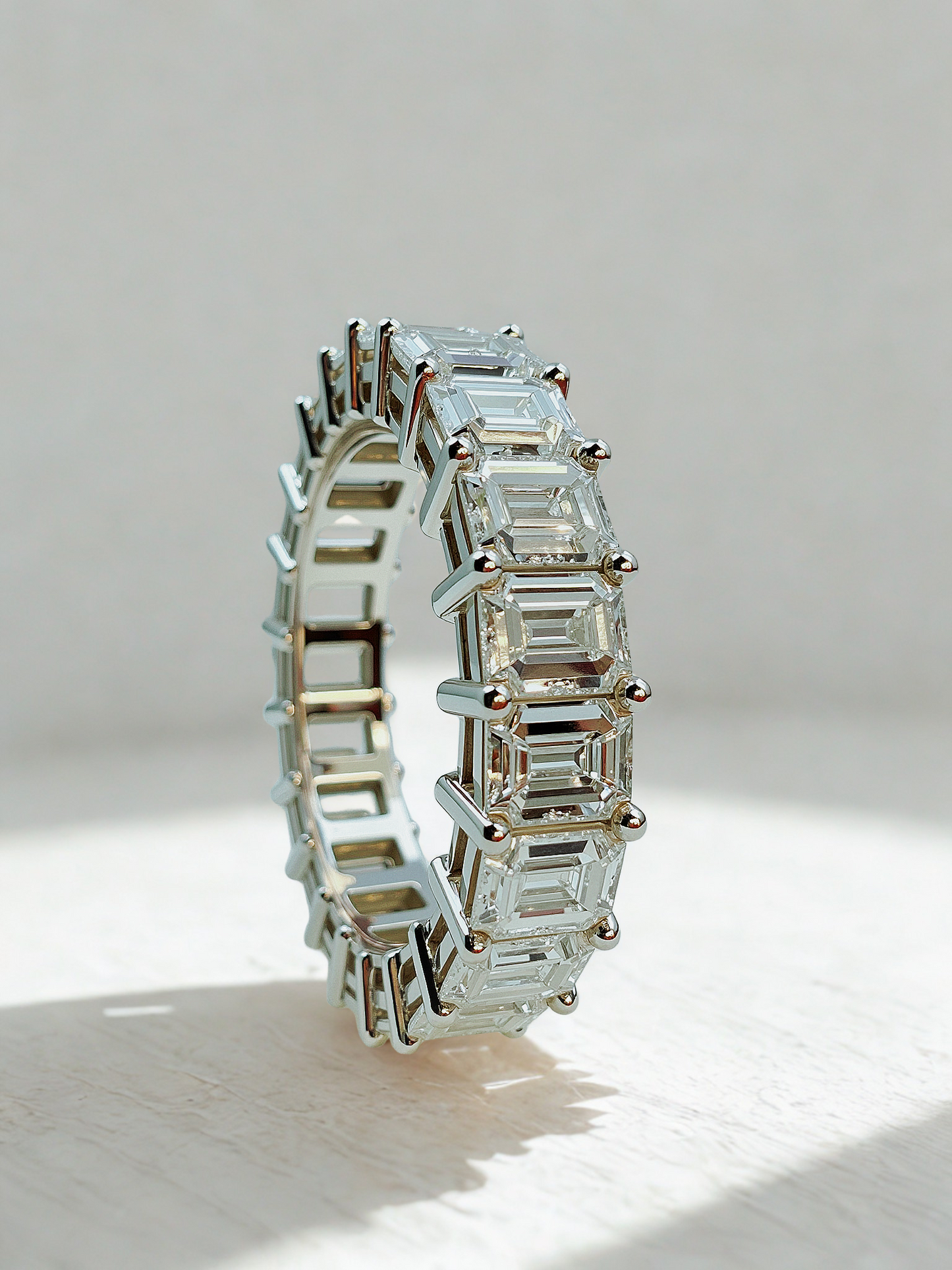 "Quiet Radiance” Moissanite Ring