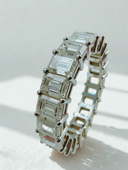 "Quiet Radiance” Moissanite Ring